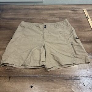REI Shorts Womens 12 Lightweight Outdoors Casual Outdoors Hiking Cargo Beige